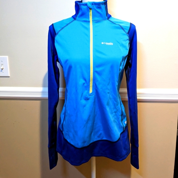 Women's Columbia titanium Omni WIC advanced evaporation long sleeve biking shirt - Picture 1 of 13